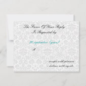 cartes rsvp noir et blanc (Dos)