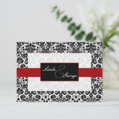 cartes rsvp noir et blanc standard 3,5 x 5 (Debout devant)