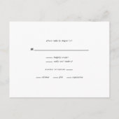 Cartes RSVP Noires Monogrammes Mariage (Dos)