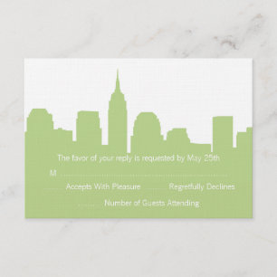 Cartes RSVP NYC Skyline Wedding
