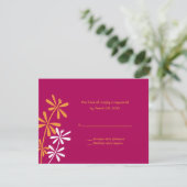 Cartes RSVP Orange et Fuschia (Debout devant)