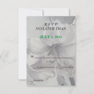 CARTES RSVP PERSONNALISABLES AMARYLLIS FLOWER