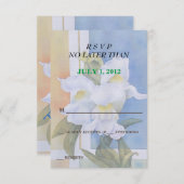 CARTES RSVP PERSONNALISABLES EN SNAPDRAGONS BLANCS (Devant / Derrière)