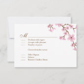 Cartes RSVP PInk Blossoms (Dos)