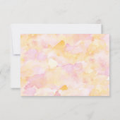 Cartes RSVP Pink & Peach Watercolor (Dos)