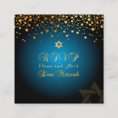 Cartes RSVP PixDezines DAZZLED OR/B'nai Mitzvah (Devant)