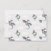 Cartes RSVP pour dragon de forêt enchantée (Dos)