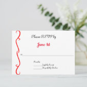 Cartes RSVP pour invitations de mariage moto (Debout devant)