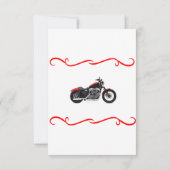 Cartes RSVP pour invitations de mariage moto (Dos)