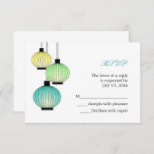 Cartes RSVP pour lanternes suspendues (Devant / Derrière)