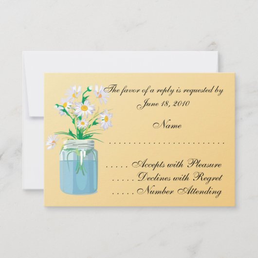 Cartes RSVP pour les dattes d'été (Devant)