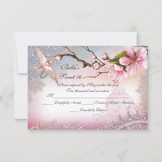 Cartes RSVP pour les invitations (Devant)