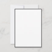 Cartes RSVP pour mariage. (Dos)