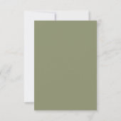 Cartes RSVP pour mariage. (Dos)