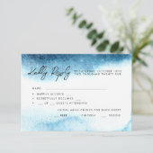 Cartes RSVP pour mariage aquarelle. (Debout devant)