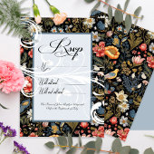 Cartes RSVP pour mariage dans le jardin enchantées