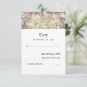 Cartes RSVP pour mariage de bébé rustique (Debout devant)