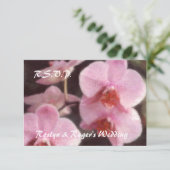 Cartes RSVP pour orchidée tropicale hawaïenne (Debout devant)