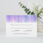CARTES RSVP PURPLE ET ROSE WATERCOLOR (Debout devant)