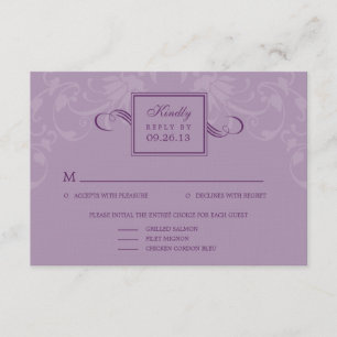 Cartes RSVP Raffinées pour mariage d'élégance - vi