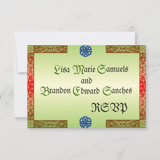Cartes RSVP Renaissance Wedding (Devant)