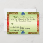 Cartes RSVP Renaissance Wedding (Dos)