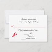 Cartes RSVP/Réponses "Deep Sea" (Devant)