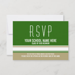 Cartes RSVP Reunion Style Moderne