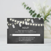 Cartes RSVP Romantic (Debout devant)