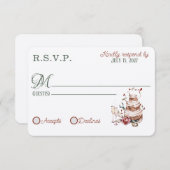 Cartes RSVP Romantic Fall (Devant / Derrière)