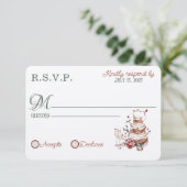 Cartes RSVP Romantic Fall (Debout devant)