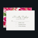Cartes RSVP Romantic Watercol Floral Wedal<br><div class="desc">Peinture romantique aquarelle à fleurs Peinture personnalisée Mariage Réponse | Cartes RSVP. Invitations de mariage,  Invitations de douche nuptiale,  Enregistrer les cartes de date,  Cartes de voeux pour être demandé,  Cartes de remerciements,  Faveurs de mariage et Cadeaux disponibles dans la catégorie Design floral de notre magasin.</div>