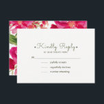 Cartes RSVP Romantic Watercol Floral Wedal<br><div class="desc">Peinture romantique aquarelle à fleurs Peinture personnalisée Mariage Réponse | Cartes RSVP. Invitations de mariage,  Invitations de douche nuptiale,  Enregistrer les cartes de date,  Cartes de voeux pour être demandé,  Cartes de remerciements,  Faveurs de mariage et Cadeaux disponibles dans la catégorie Design floral de notre magasin.</div>