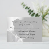 Cartes RSVP rose Noire (Debout devant)