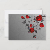 Cartes RSVP Roses enchantées (Dos)