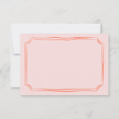 Cartes RSVP RSVP colorées Mariage (Dos)