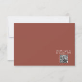 Cartes RSVP Rustiques Boho Chic Floral Wedding (Dos)