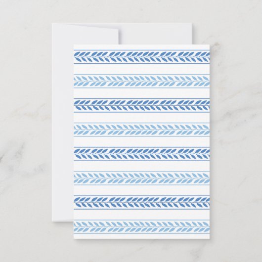 Cartes RSVP Santorini Mariage Grèce bleue (Dos)