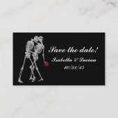 Cartes RSVP Skeleton Bride et Groom (Dos)