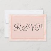 Cartes RSVP Soft Blush géométrique Mariage (Devant)