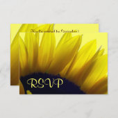 Cartes RSVP Sunflower (Devant / Derrière)