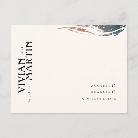 Cartes RSVP toujours et pour mariage éternel (Devant)