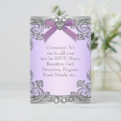 Cartes RSVP tout usage violet (Debout devant)
