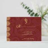 Cartes RSVP Vinayaka Wedding (Debout devant)
