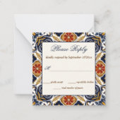 Cartes RSVP vintage Talavera Azulejo (Devant)