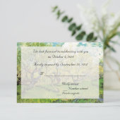 Cartes RSVP vintage.  Verger en fleurs (Debout devant)