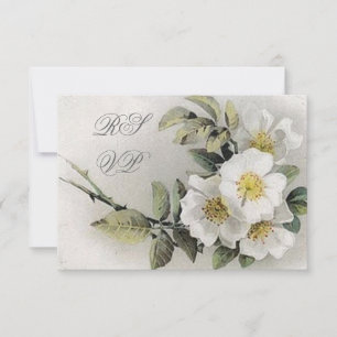 Cartes RSVP vintages Apple Blossom
