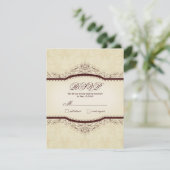 Cartes RSVP Vintages Ornées (Debout devant)