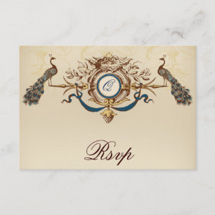 Cartes RSVP Vintages Peacock