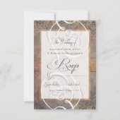 Cartes RSVP vintages Toscane Damask Élégantes (Dos)